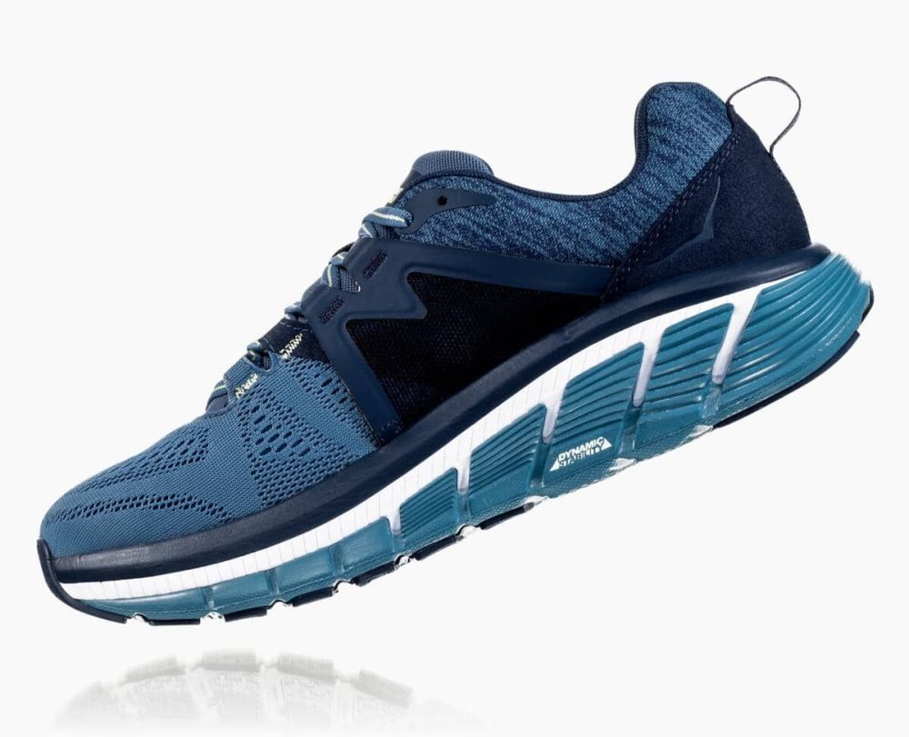 Chaussures Running Route Hoka Gaviota 2 Homme Bleu | GNCR35608