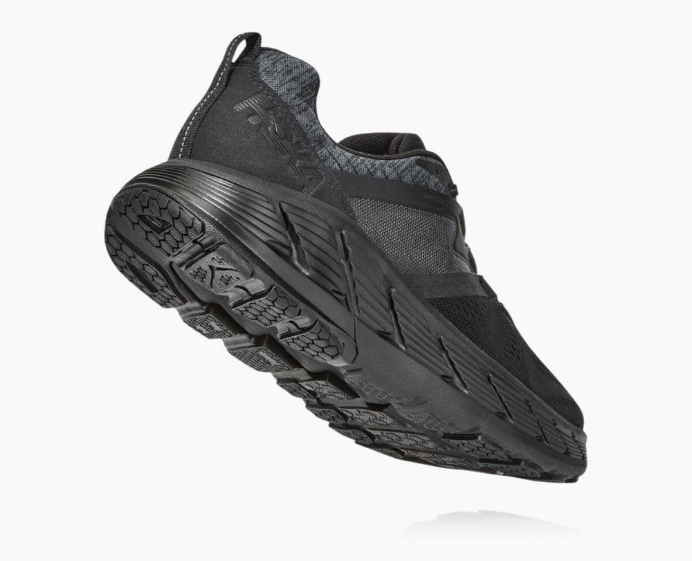 Chaussures Running Route Hoka Gaviota 2 Homme Noir Grise Foncé | PGYD12704