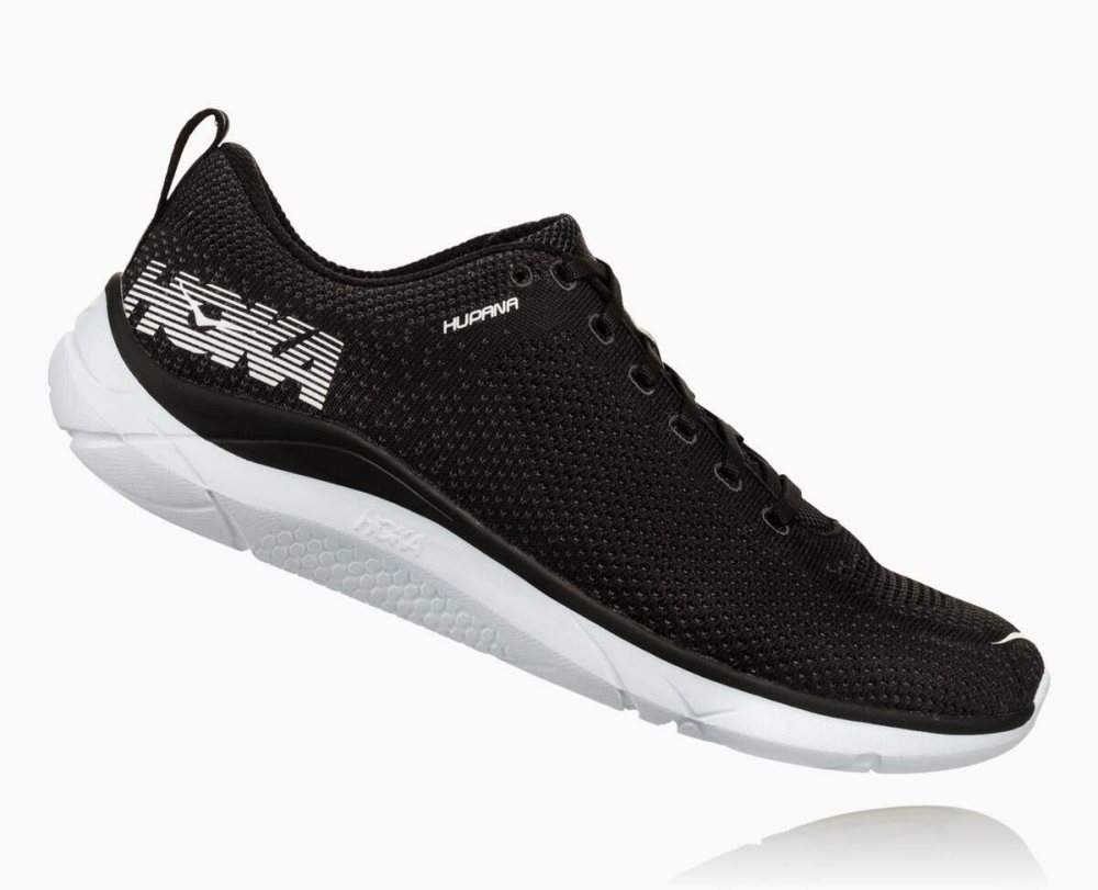 Chaussures Running Route Hoka Hupana 2 Femme Noir Blanche | WUXS49162