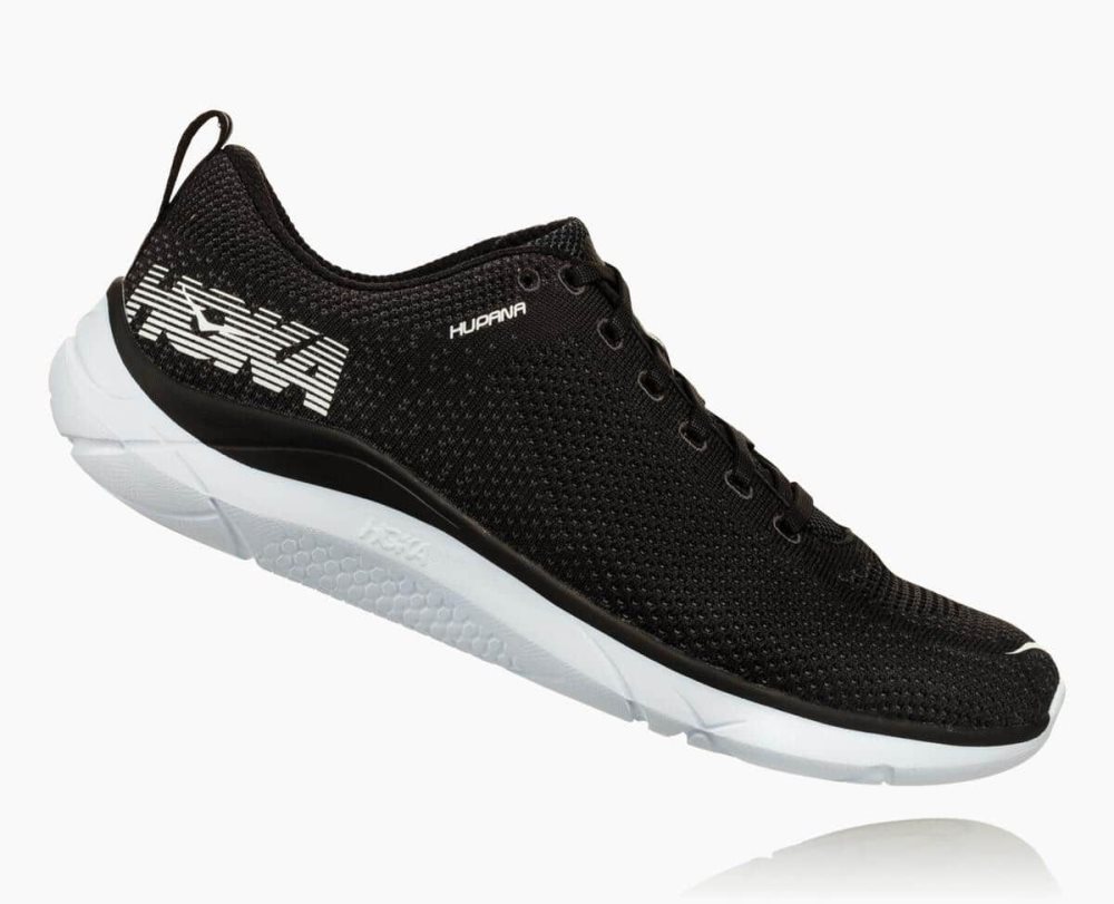 Chaussures Running Route Hoka Hupana 2 Homme Noir Blanche | DBYP08169