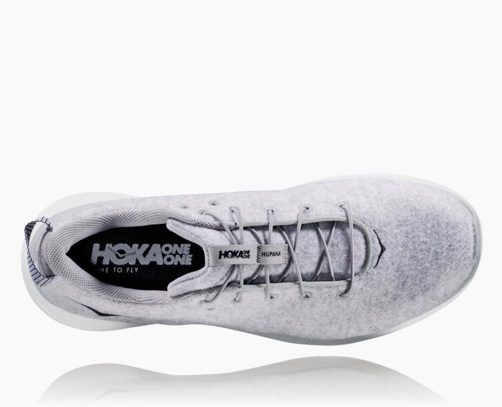 Chaussures Running Route Hoka Hupana Flow Wool Homme Grise Foncé | BATC96423