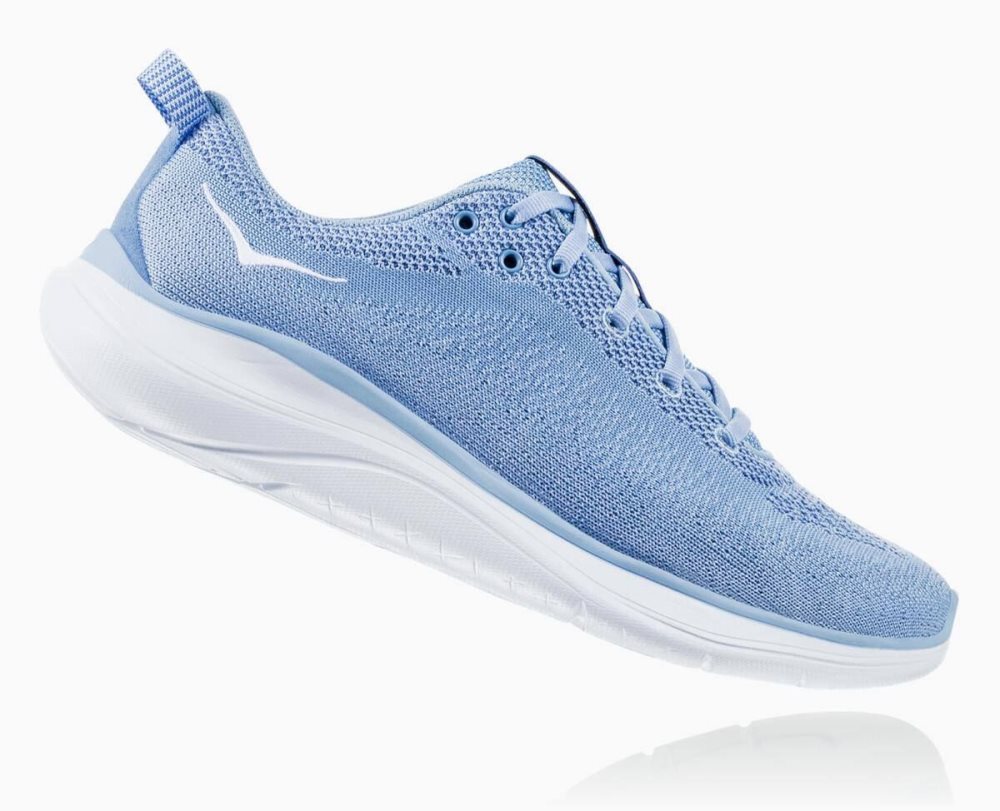 Chaussures Running Route Hoka Hupana Flow Wide Femme Bleu | COQX91476