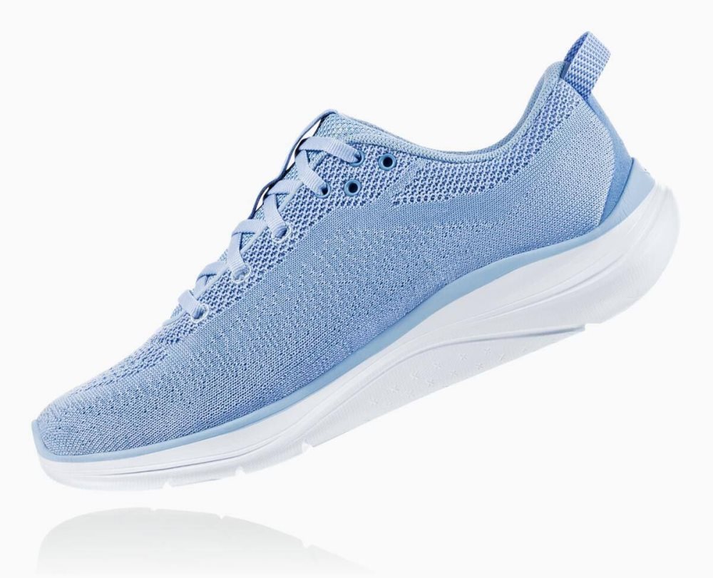 Chaussures Running Route Hoka Hupana Flow Wide Femme Bleu | COQX91476