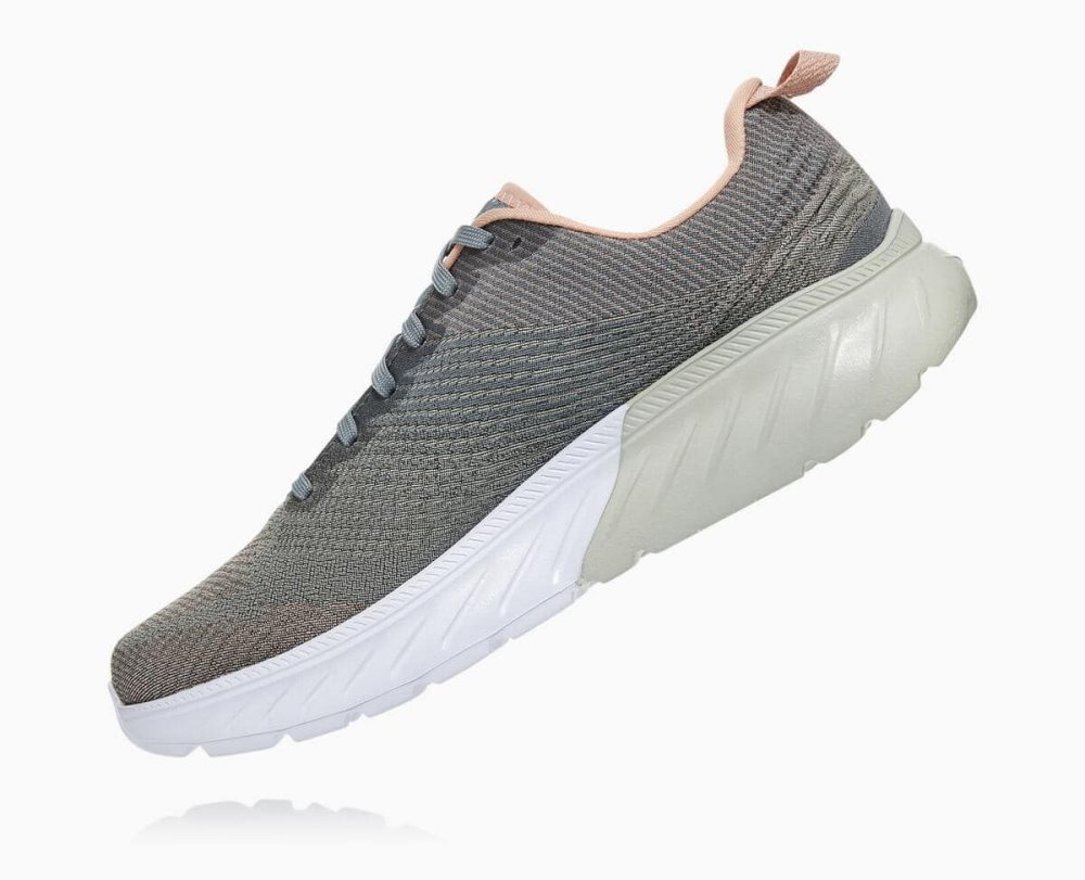 Chaussures Running Route Hoka Mach 3 Femme Lead/Sea Foam | VIJC63874