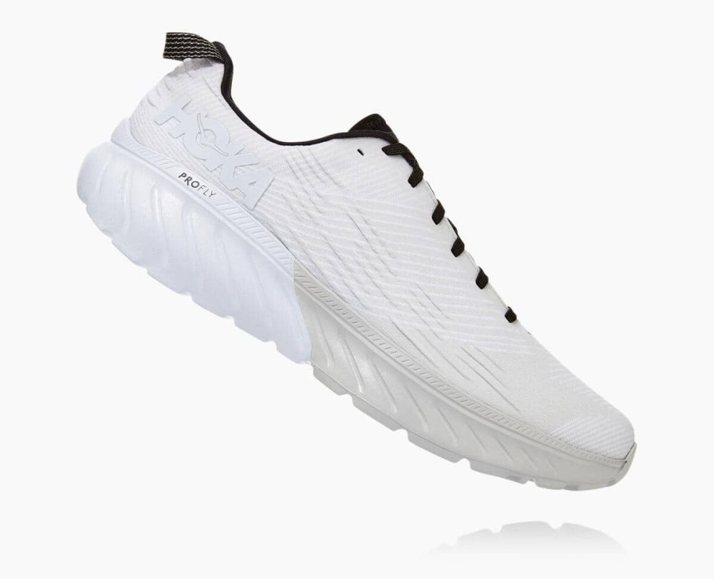 Chaussures Running Route Hoka Mach 3 Homme Blanche | GTUP56143