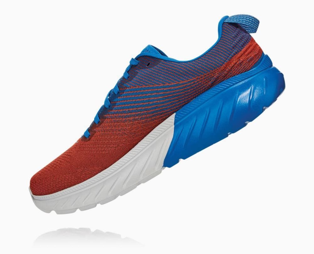 Chaussures Running Route Hoka Mach 3 Homme Bleu Royal Bleu Rouge | YPIU30946