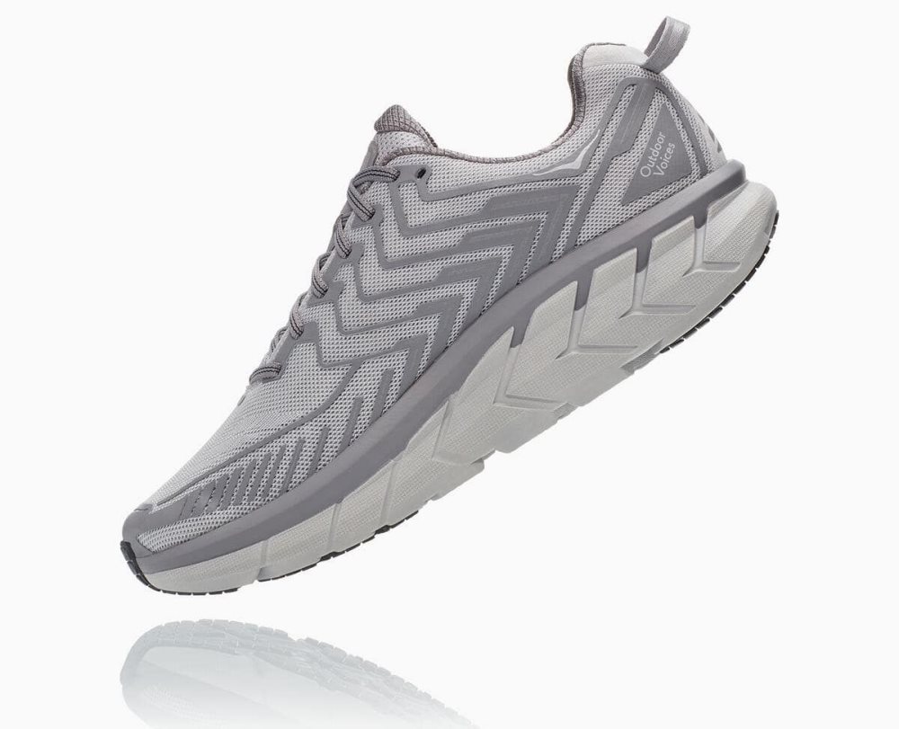 Chaussures Running Route Hoka OV Clifton Homme Argent | NFVX93025