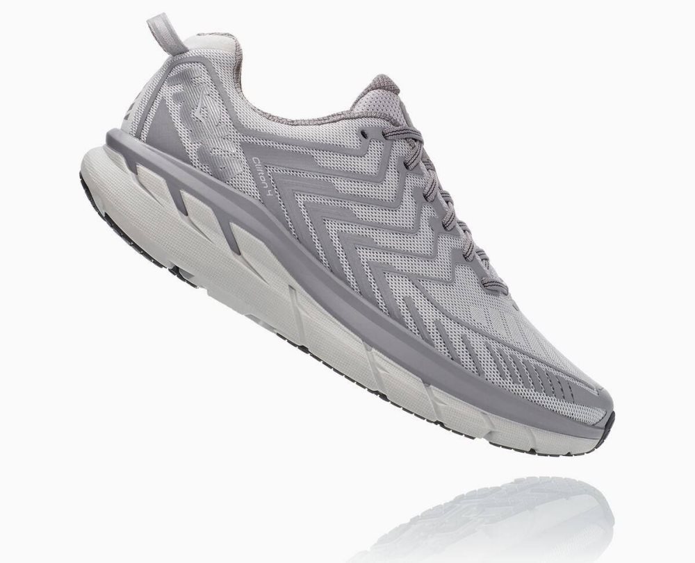 Chaussures Running Route Hoka OV Clifton Femme Argent | NXGM48572