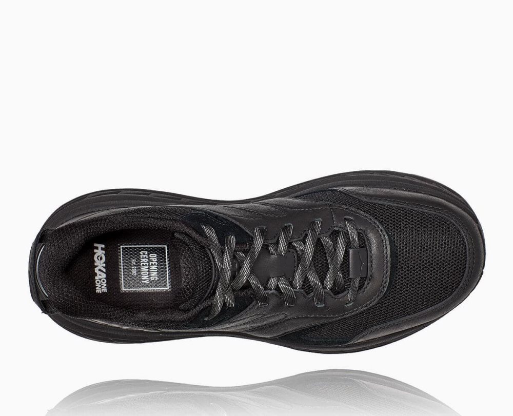 Chaussures Running Route Hoka Opening Ceremony Bondi Femme Noir Noir | EUPX65329