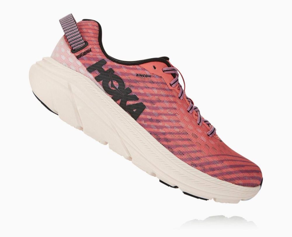 Chaussures Running Route Hoka Rincon Femme Rose | AXUS31840