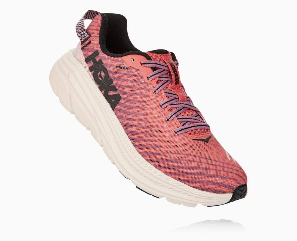 Chaussures Running Route Hoka Rincon Femme Rose | AXUS31840