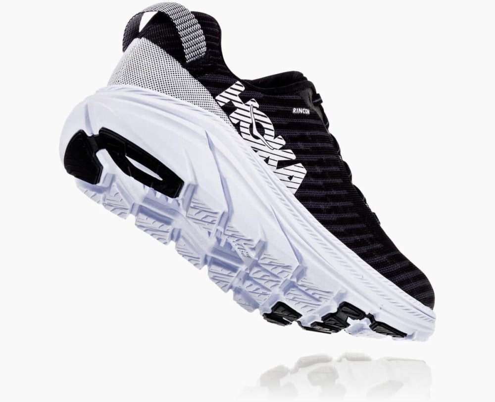 Chaussures Running Route Hoka Rincon Homme Noir Blanche | PHEY14960