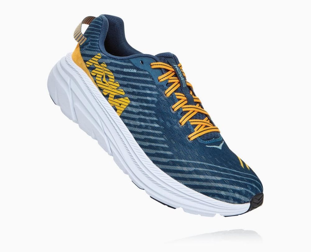 Chaussures Running Route Hoka Rincon Homme Bleu | UQAZ75326