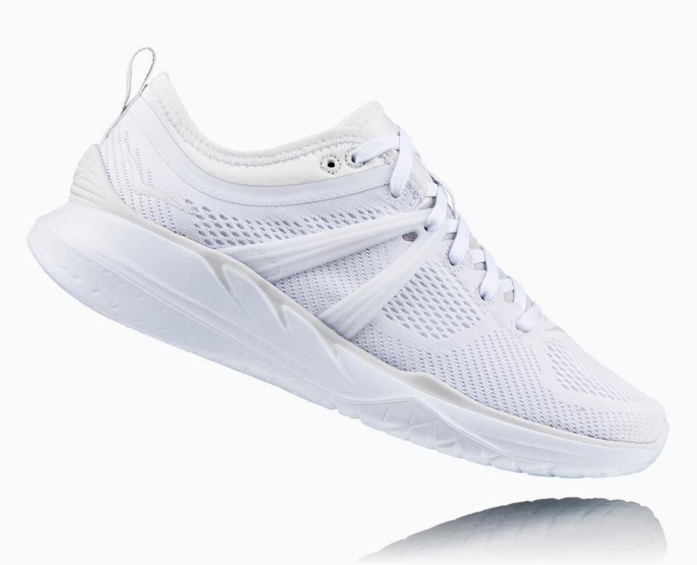 Chaussures Running Route Hoka Tivra Femme Blanche | VJEC69182