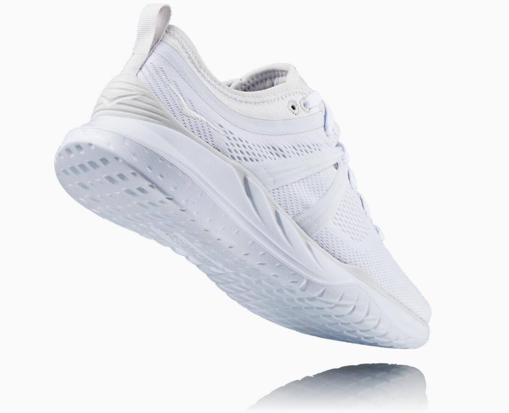 Chaussures Running Route Hoka Tivra Femme Blanche | VJEC69182