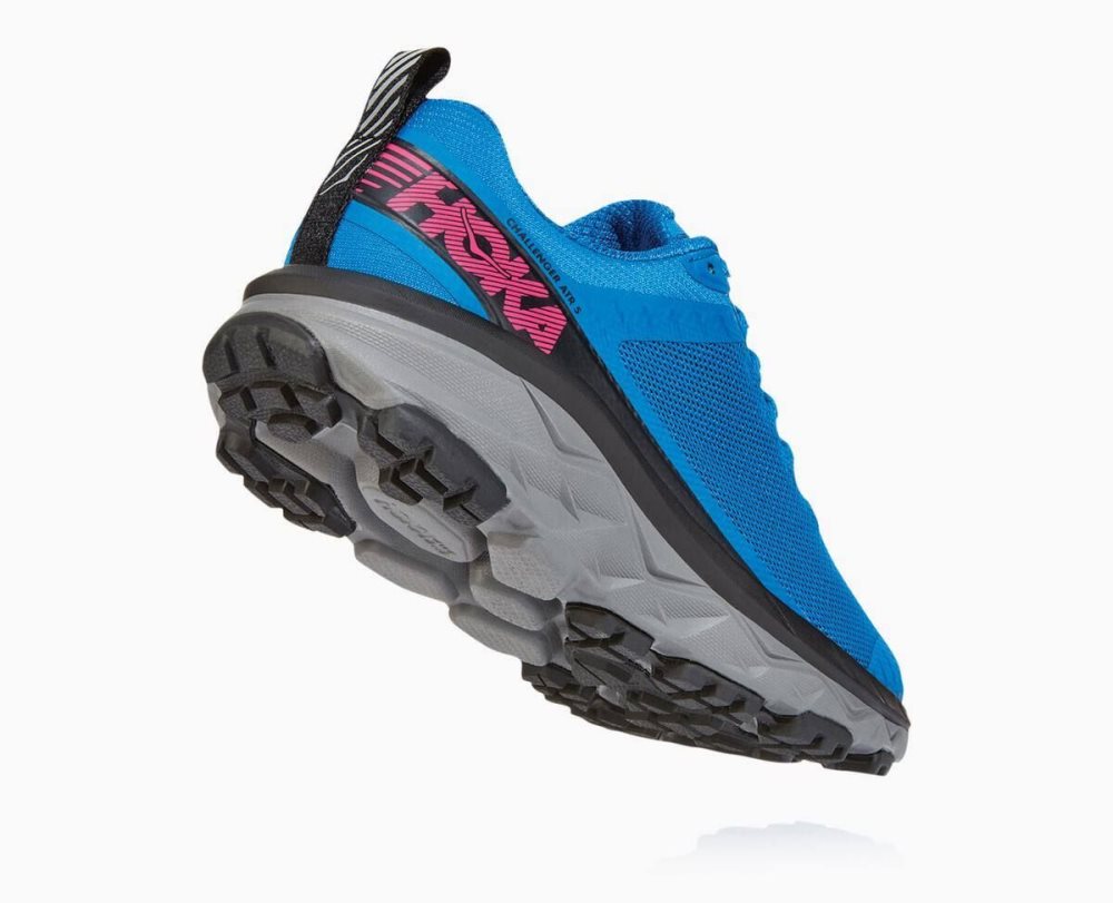 Chaussures Trail Hoka Challenger ATR 5 Femme Bleu Royal Bleu Rose Paon | UFOS09473