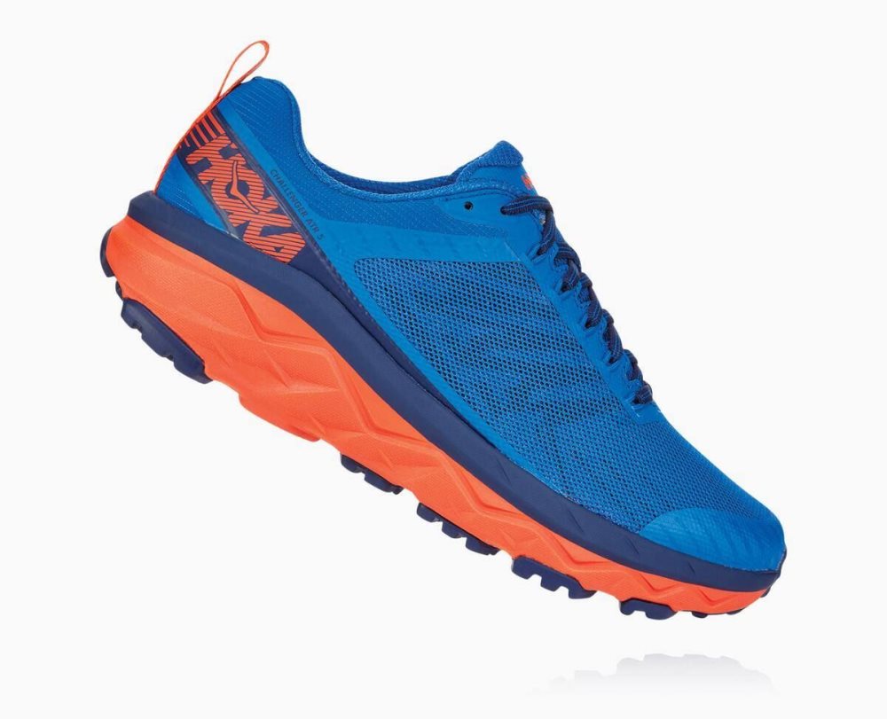 Chaussures Trail Hoka Challenger ATR 5 Homme Bleu Royal Bleu Rouge | TUDF36504