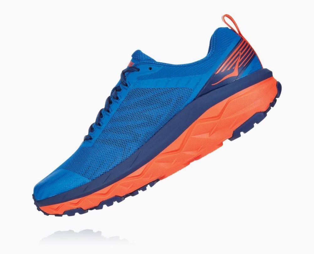 Chaussures Trail Hoka Challenger ATR 5 Homme Bleu Royal Bleu Rouge | TUDF36504