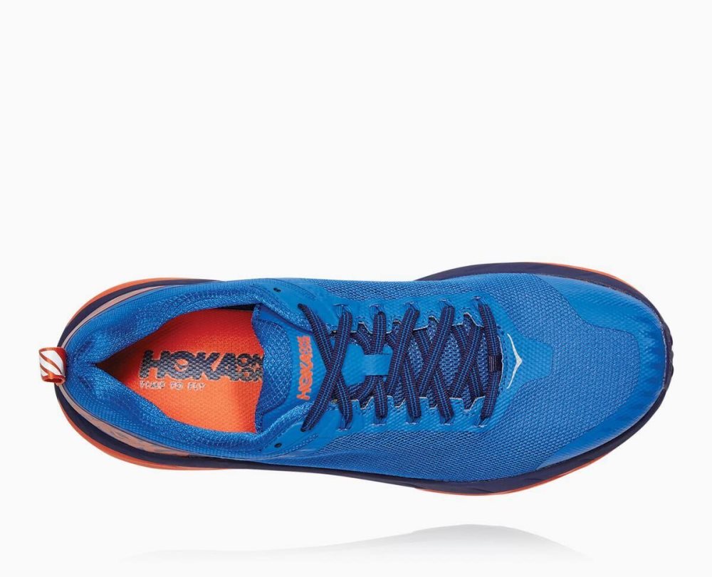 Chaussures Trail Hoka Challenger ATR 5 Homme Bleu Royal Bleu Rouge | TUDF36504