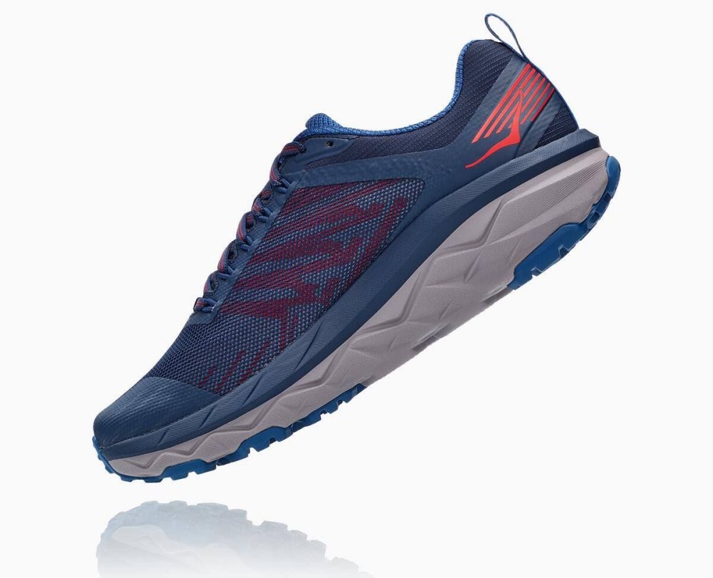 Chaussures Trail Hoka Challenger ATR 5 Homme Bleu Foncé Rouge | UJQX68143