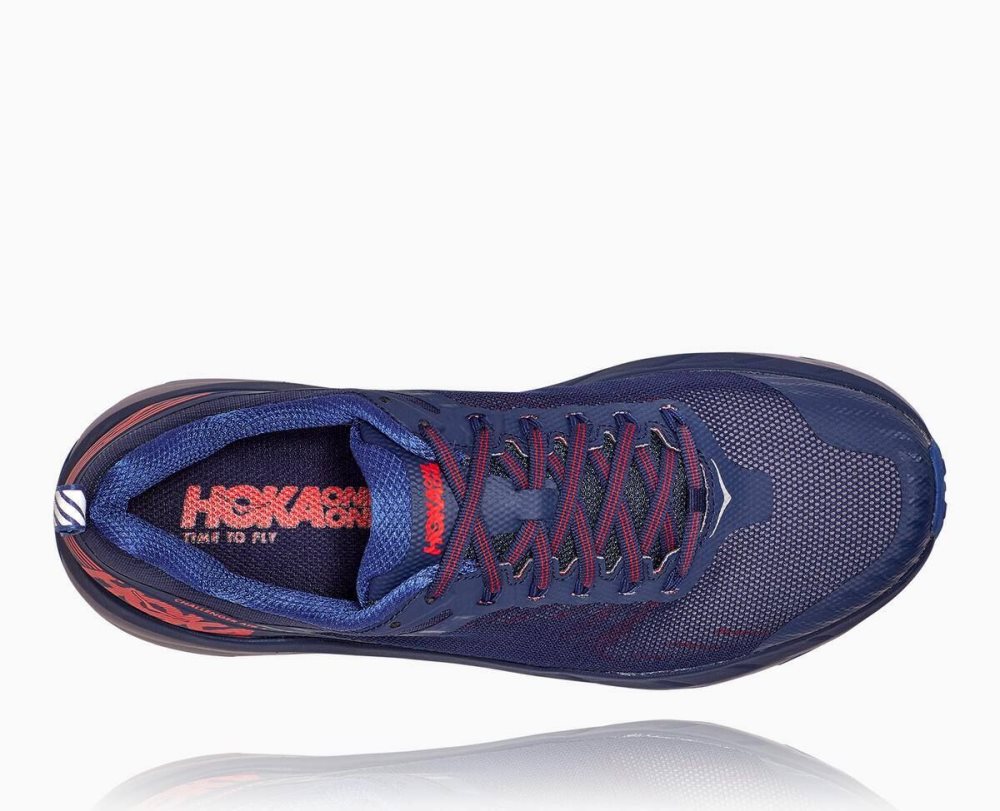 Chaussures Trail Hoka Challenger ATR 5 Homme Bleu Foncé Rouge | UJQX68143