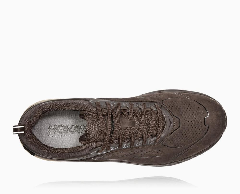 Chaussures Trail Hoka Challenger Low GORE Homme Cafe | SNPB46208