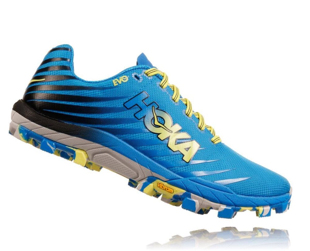 Chaussures Trail Hoka EVO Jawz Homme Bleu Orange | NWCQ21563