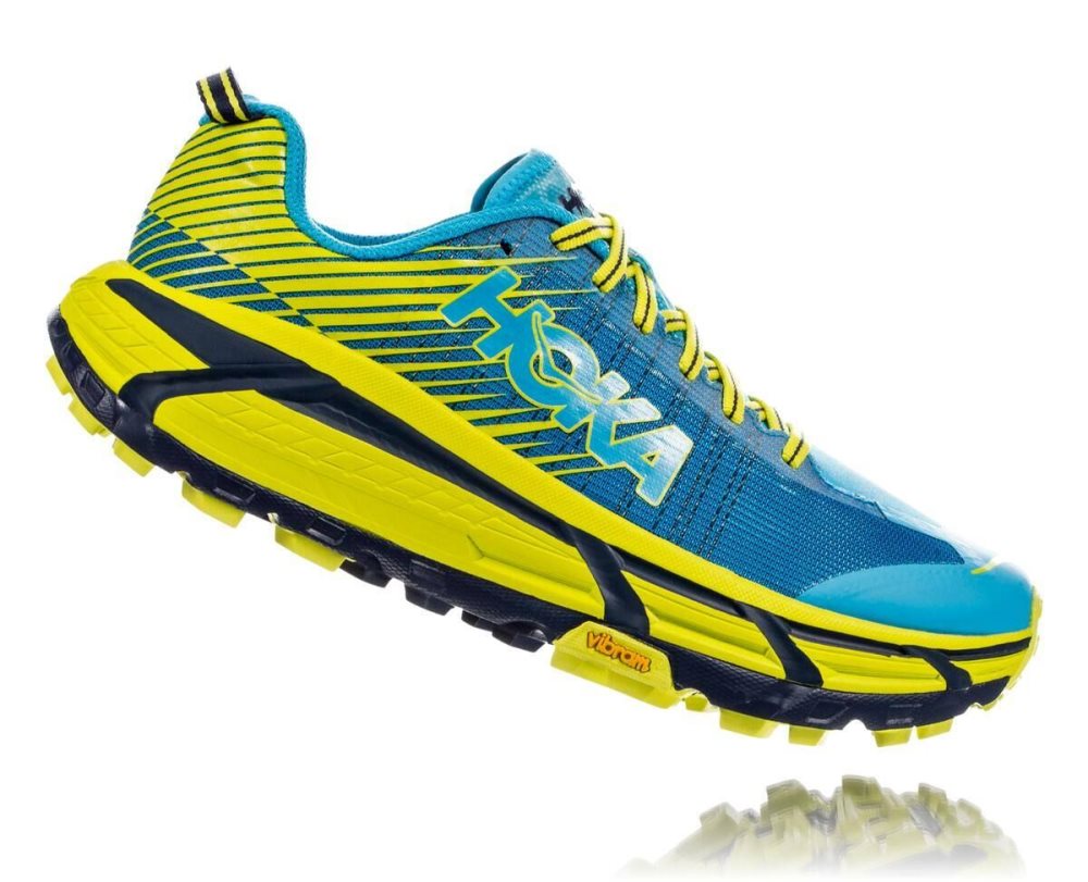 Chaussures Trail Hoka EVO Mafate 2 Femme Bleu Orange | FNGH83641