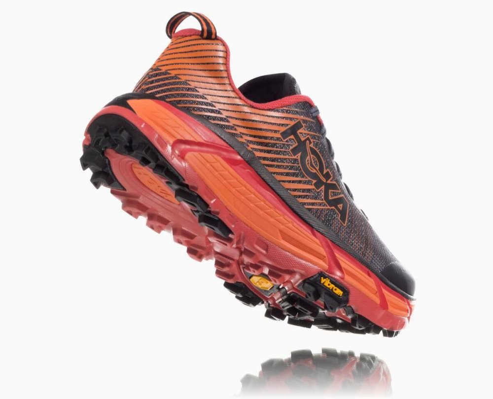 Chaussures Trail Hoka EVO Mafate 2 Femme Noir Rouge | CXDF02761