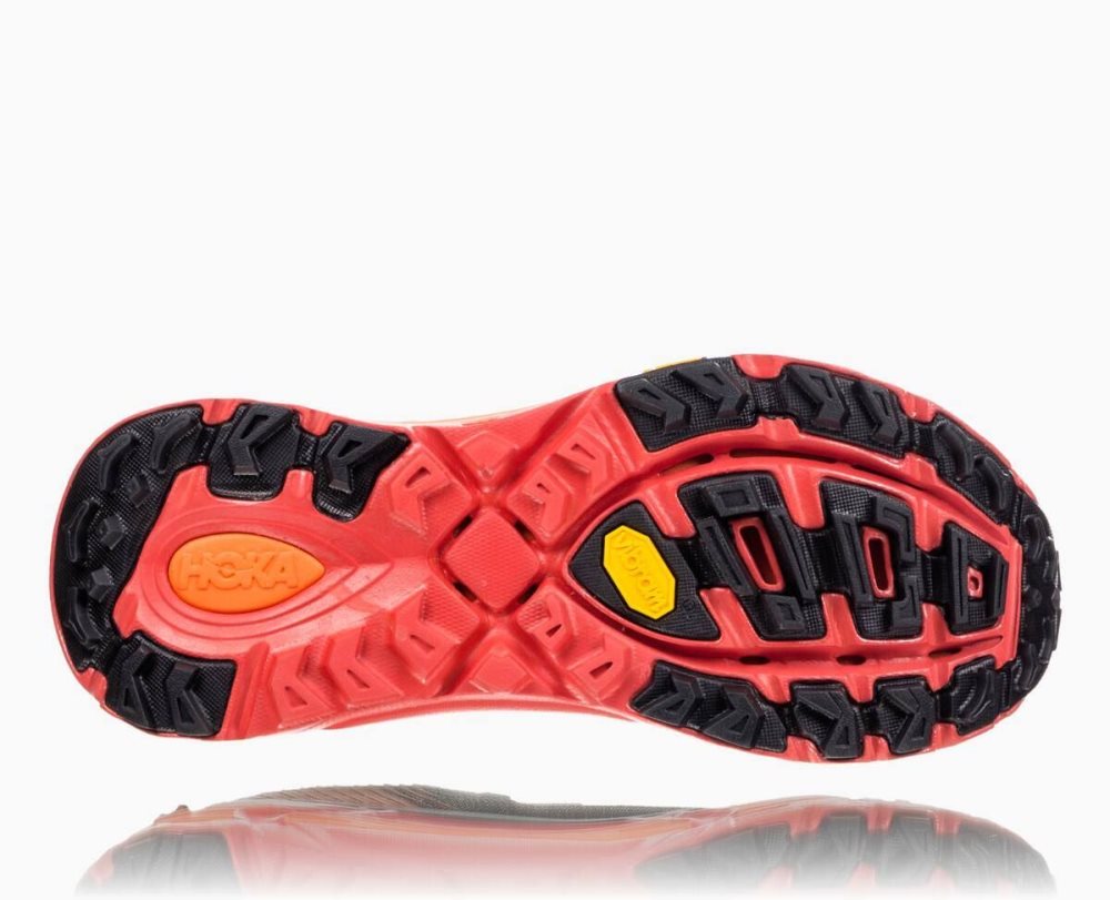 Chaussures Trail Hoka EVO Mafate 2 Femme Noir Rouge | CXDF02761