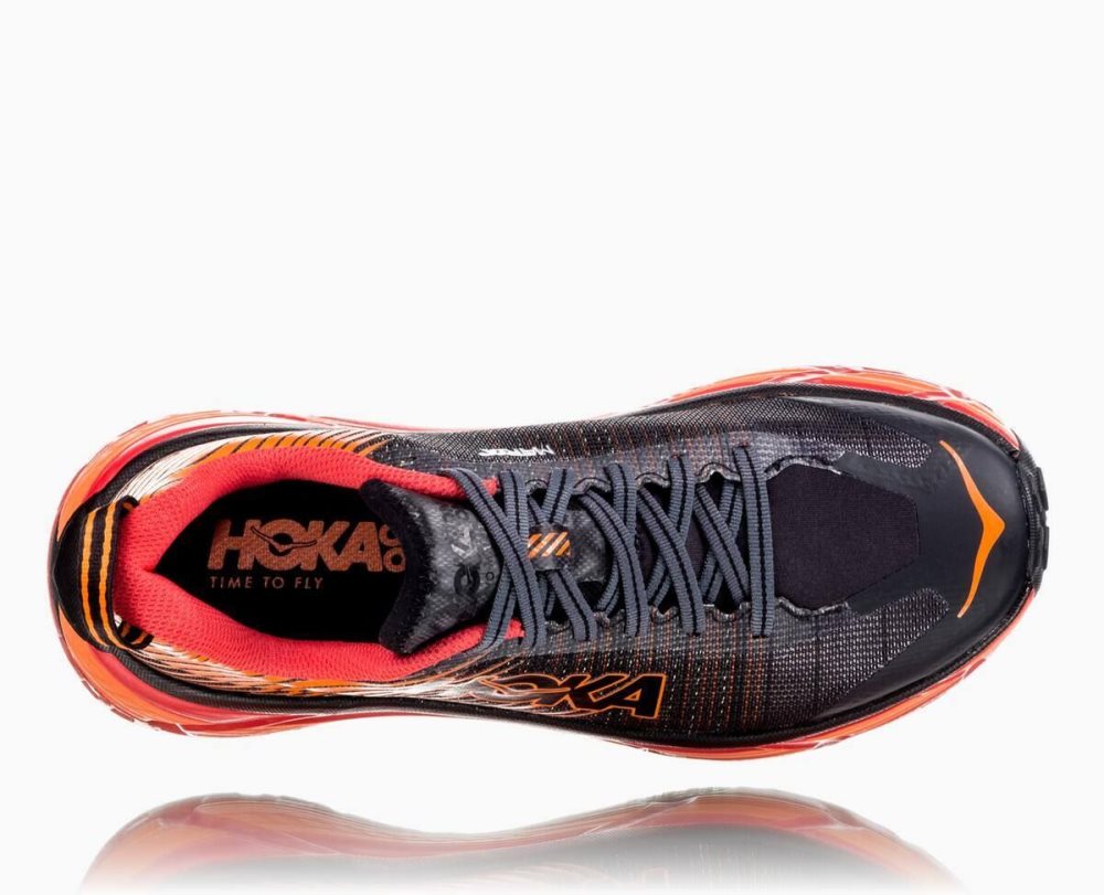 Chaussures Trail Hoka EVO Mafate 2 Femme Noir Rouge | CXDF02761