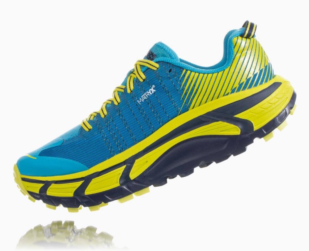 Chaussures Trail Hoka EVO Mafate 2 Homme Bleu Orange | DNIH64053