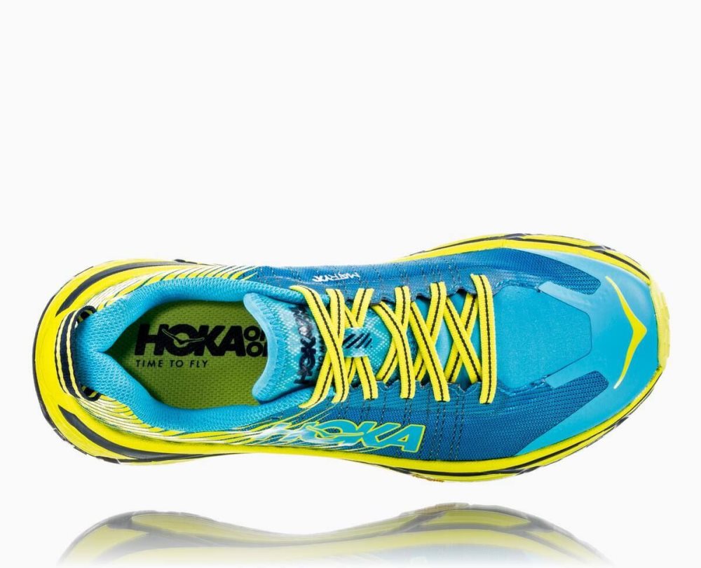 Chaussures Trail Hoka EVO Mafate 2 Homme Bleu Orange | DNIH64053