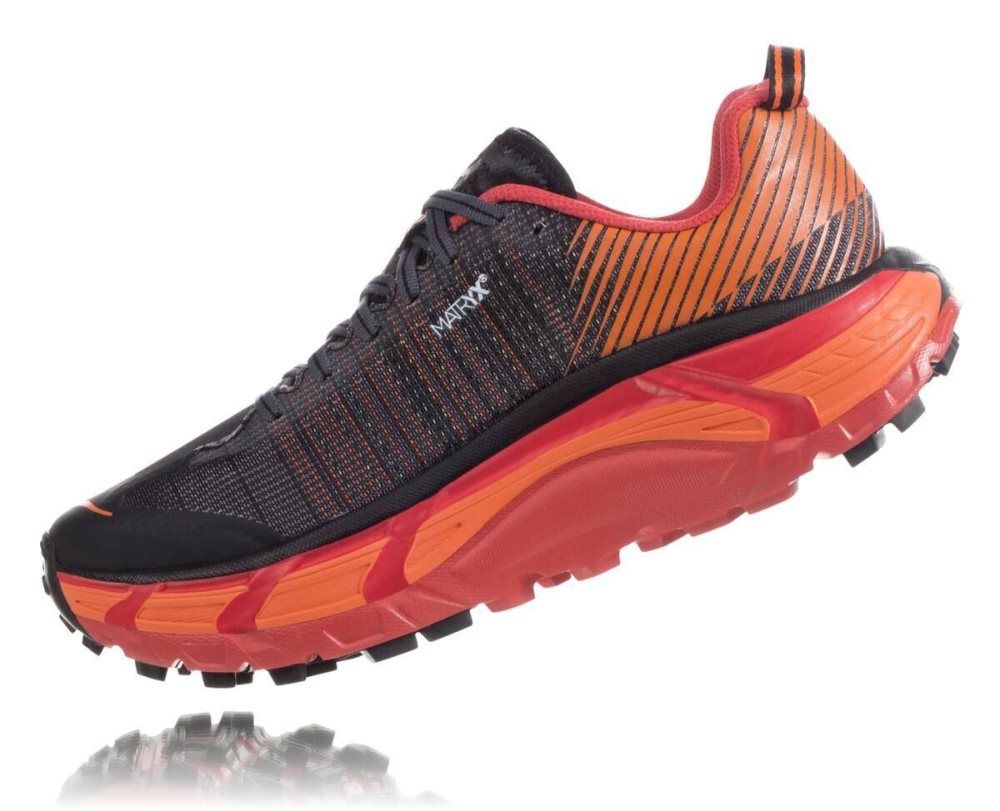 Chaussures Trail Hoka EVO Mafate 2 Homme Noir Rouge | YFVZ89716