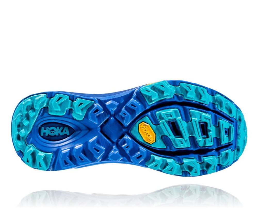 Chaussures Trail Hoka Mafate Speed 2 Femme Bleu | DXPE52601