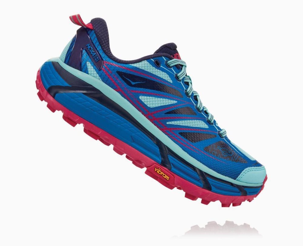 Chaussures Trail Hoka Mafate Speed 2 Femme Bleu Royal Bleu Marron | TSVE12754