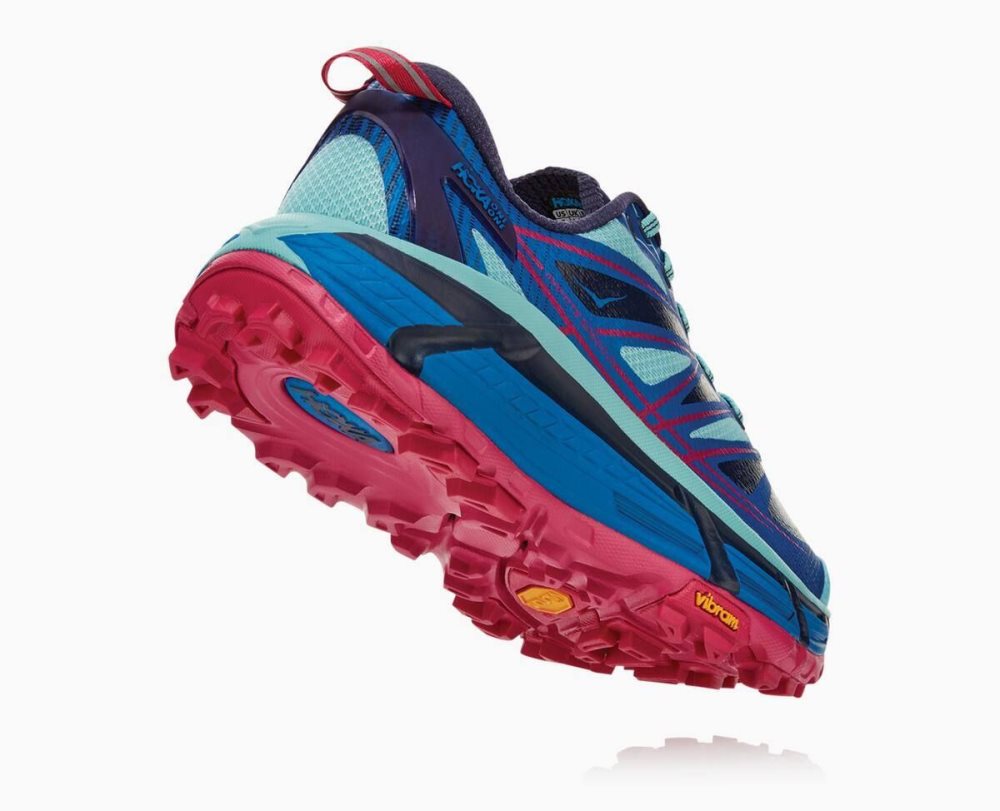 Chaussures Trail Hoka Mafate Speed 2 Femme Bleu Royal Bleu Marron | TSVE12754