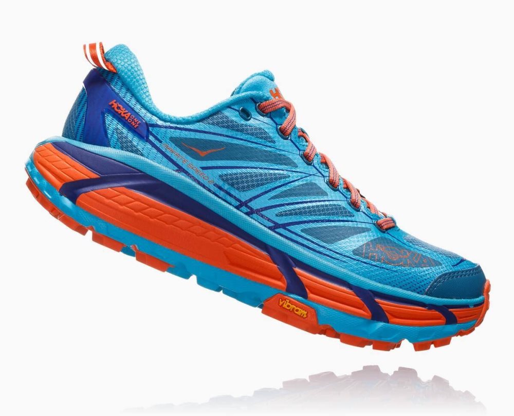 Chaussures Trail Hoka Mafate Speed 2 Femme Bleu Bleu | VUTD30948