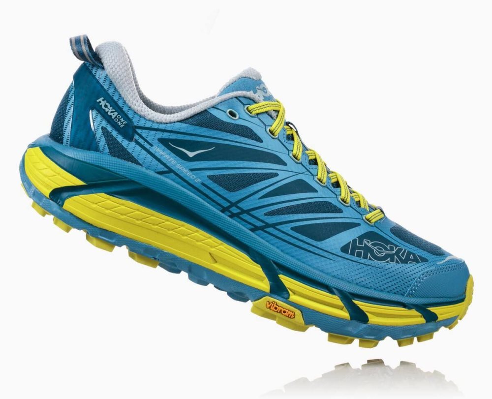 Chaussures Trail Hoka Mafate Speed 2 Homme Midnight/Niagara | BZYP37195