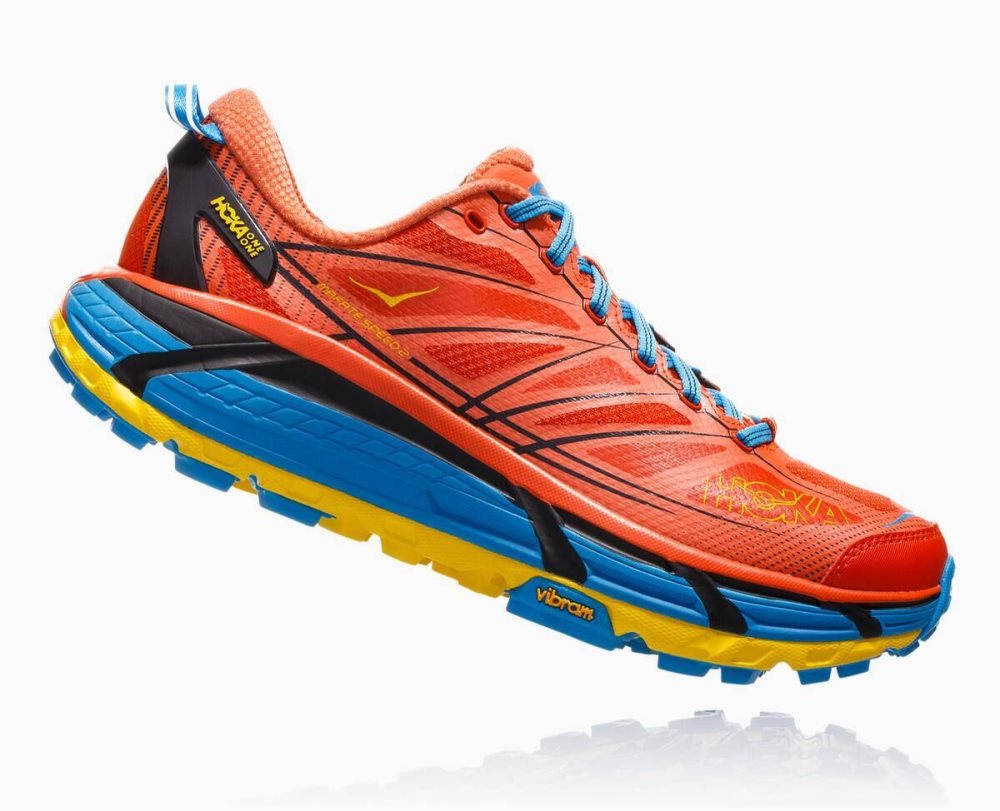 Chaussures Trail Hoka Mafate Speed 2 Homme Orange | TKDL07495