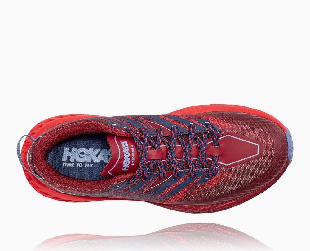 Chaussures Trail Hoka Speedgoat 4 Femme Marron Foncé Rouge | DLFT36782