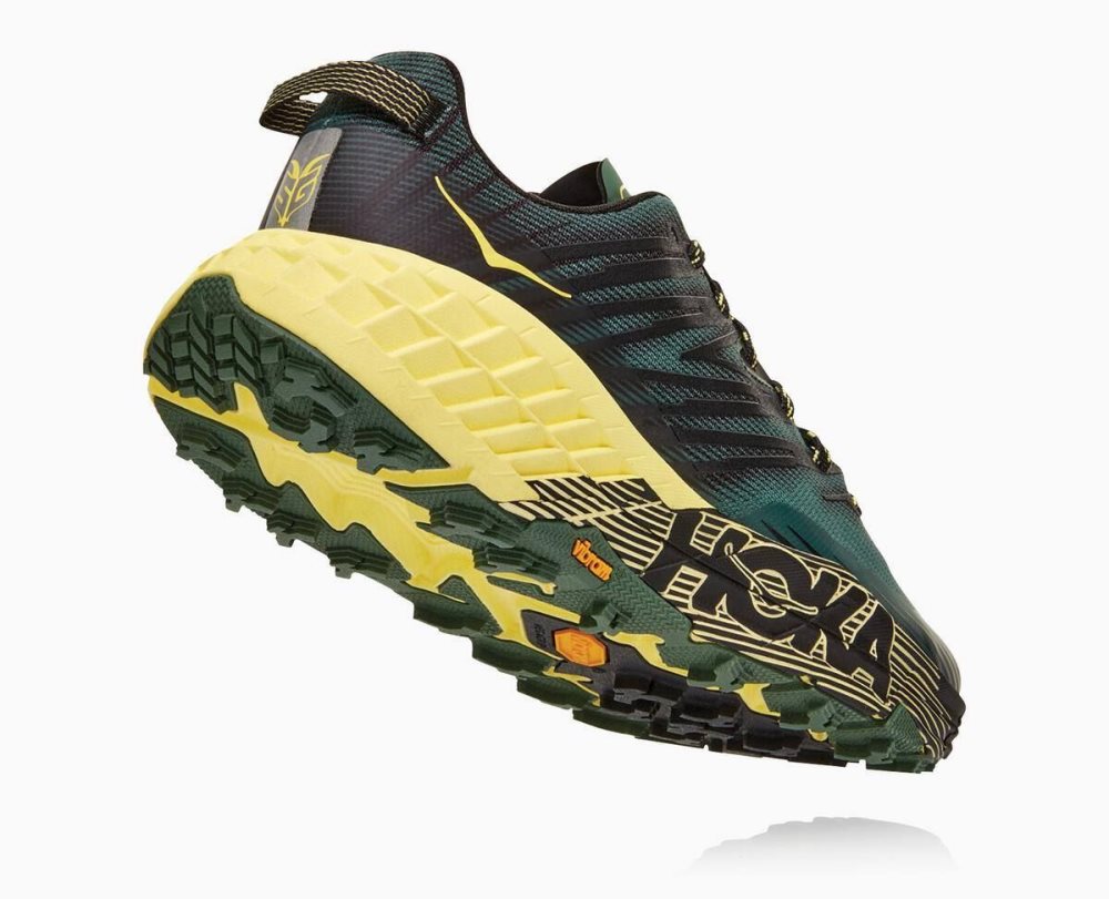 Chaussures Trail Hoka Speedgoat 4 Homme Myrtle/Limelight | YTMW64073