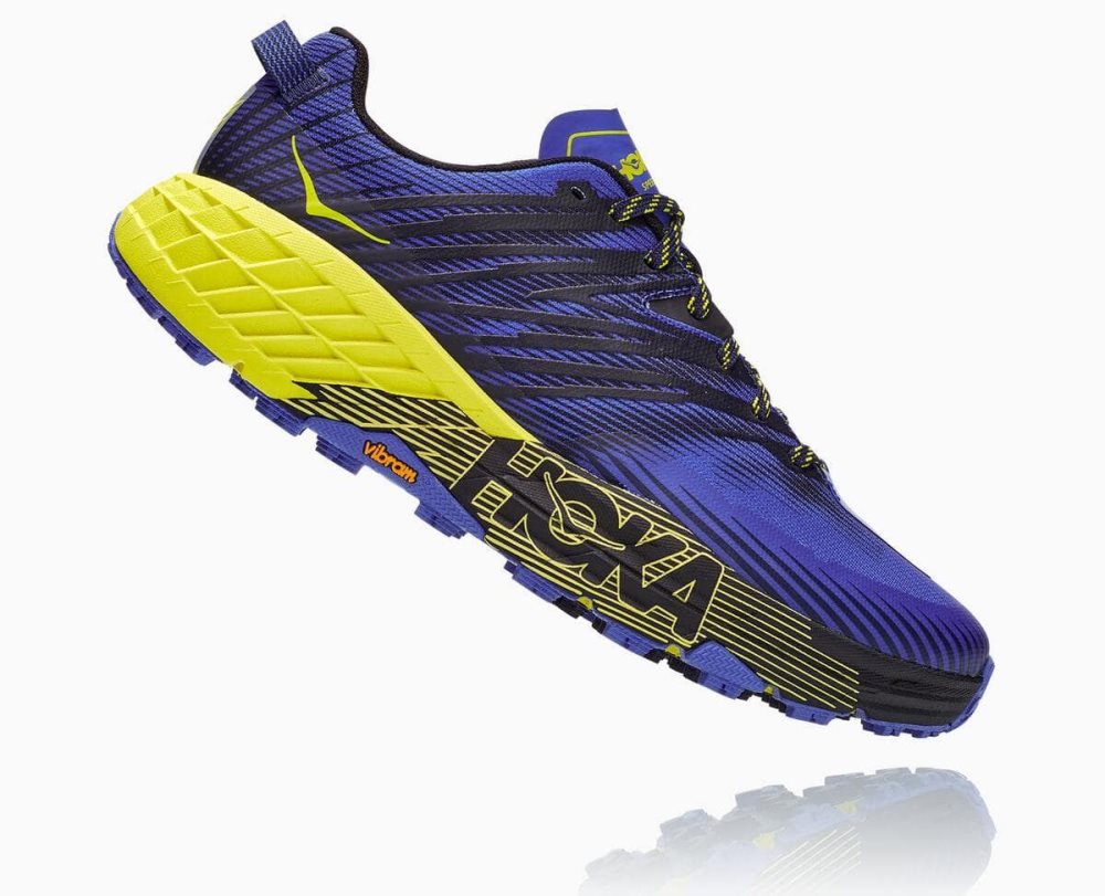 Chaussures Trail Hoka Speedgoat 4 Wide Homme Noir | ZHJA60432