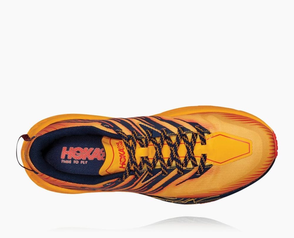 Chaussures Trail Hoka Speedgoat 4 Wide Homme Doré Noir | AFRQ08547