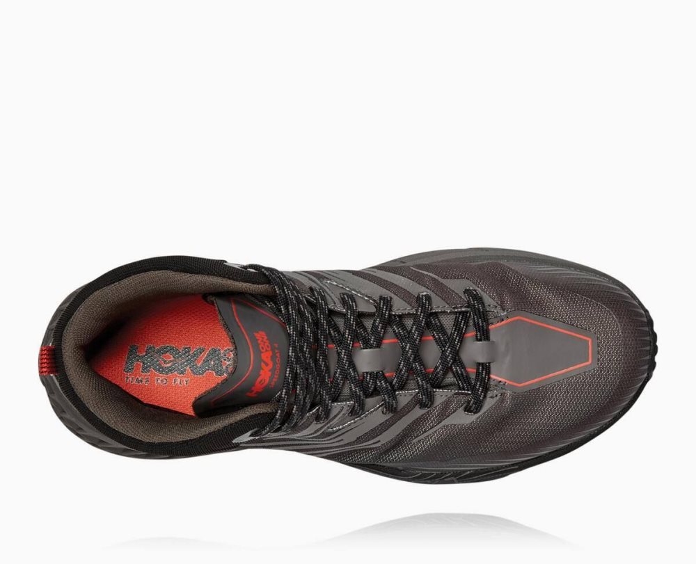 Chaussures Trail Hoka Speedgoat Mid GORE Homme Grise Foncé Grise Foncé | EUOA61759