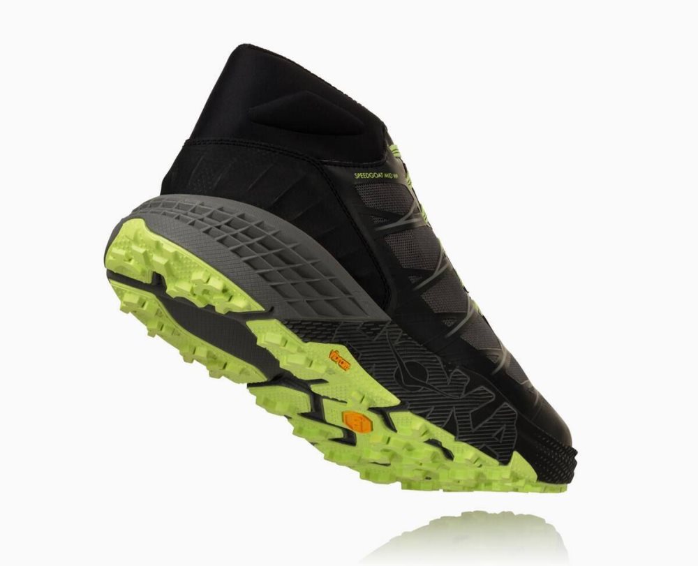 Chaussures Trail Hoka Speedgoat Mid Waterproof Homme Noir Grise | XHQD36591