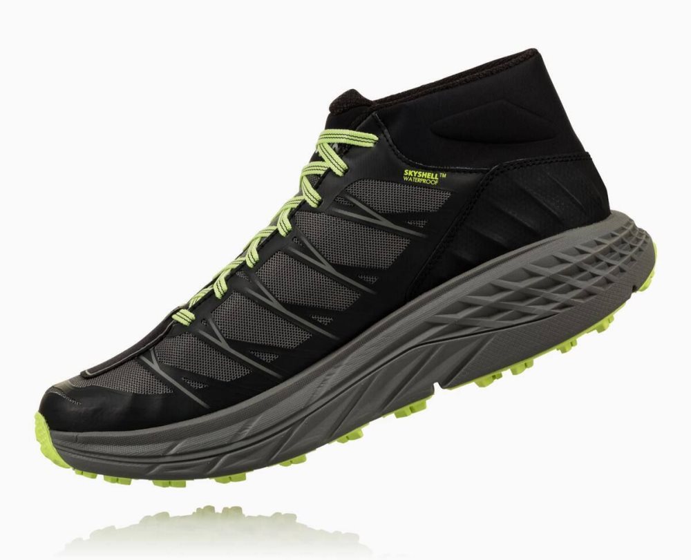 Chaussures Trail Hoka Speedgoat Mid Waterproof Homme Noir Grise | XHQD36591