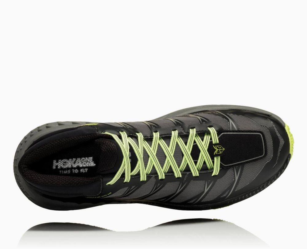 Chaussures Trail Hoka Speedgoat Mid Waterproof Homme Noir Grise | XHQD36591