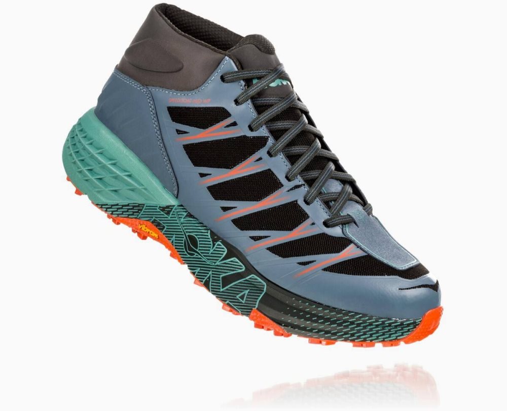 Chaussures Trail Hoka Speedgoat Mid Waterproof Homme Vert | YEPD85314