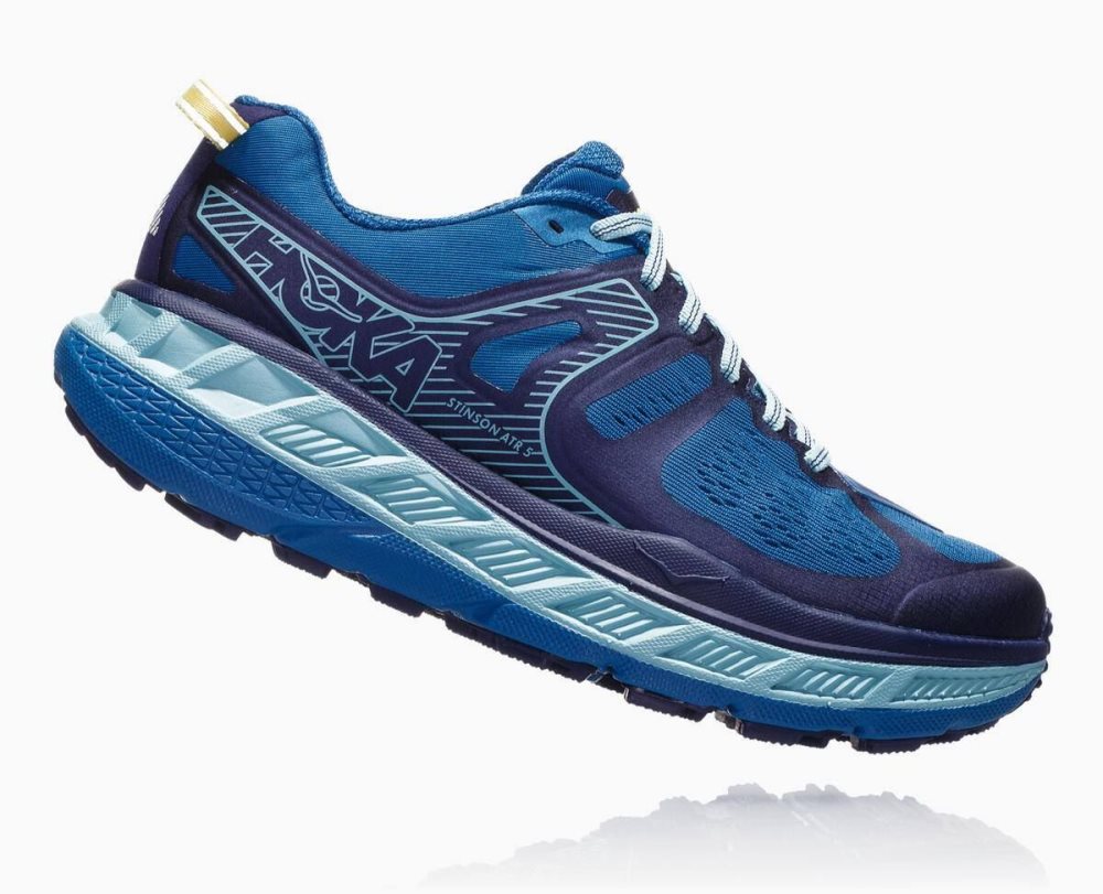 Chaussures Trail Hoka Stinson ATR 5 Femme Turquoise Clair | LAGP39524